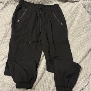XS black dress joggers